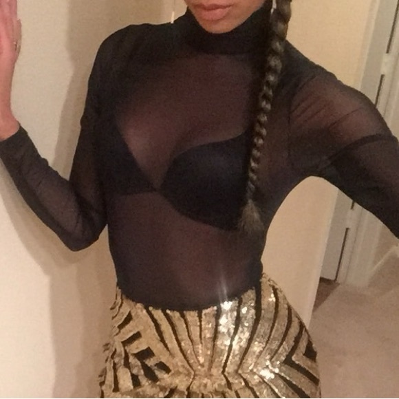 Black Sheer Bodysuit - Picture 4 of 4